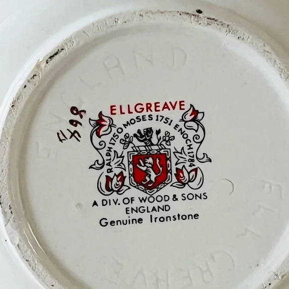 Ellgreave England Floral Bone China Teapot with Gold Trim - Picture 11 of 14